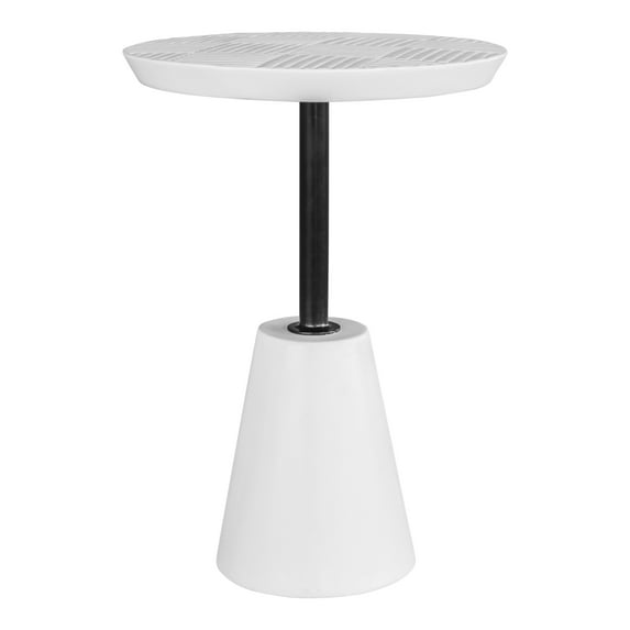 Moe's Home Collection FOUNDATION OUTDOOR ACCENT TABLE WHITE
