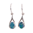 thumbnail image 1 of FOUNTAIN WONDERLAND STERLING SILVER AUSTRALIAN OPAL DROP EARRINGS, 1 of 4