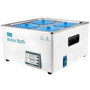 FOUR Es Scientific 12L Digital Lab Water Bath, Thermostatic Stainless Steel Liner, Electric Laboratory Heating Devices with Timing Function