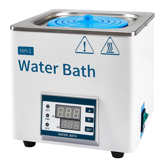 FOUR E's Scientific 3L Digital Lab Water Bath, Thermostatic Stainless Steel Liner, Electric Laboratory Heating Devices with Timing Function
