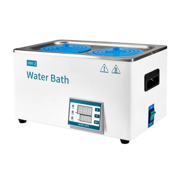 FOUR E's Scientific 6L Digital Lab Water Bath, Thermostatic Stainless Steel Liner, Electric Laboratory Heating Devices with Timing Function