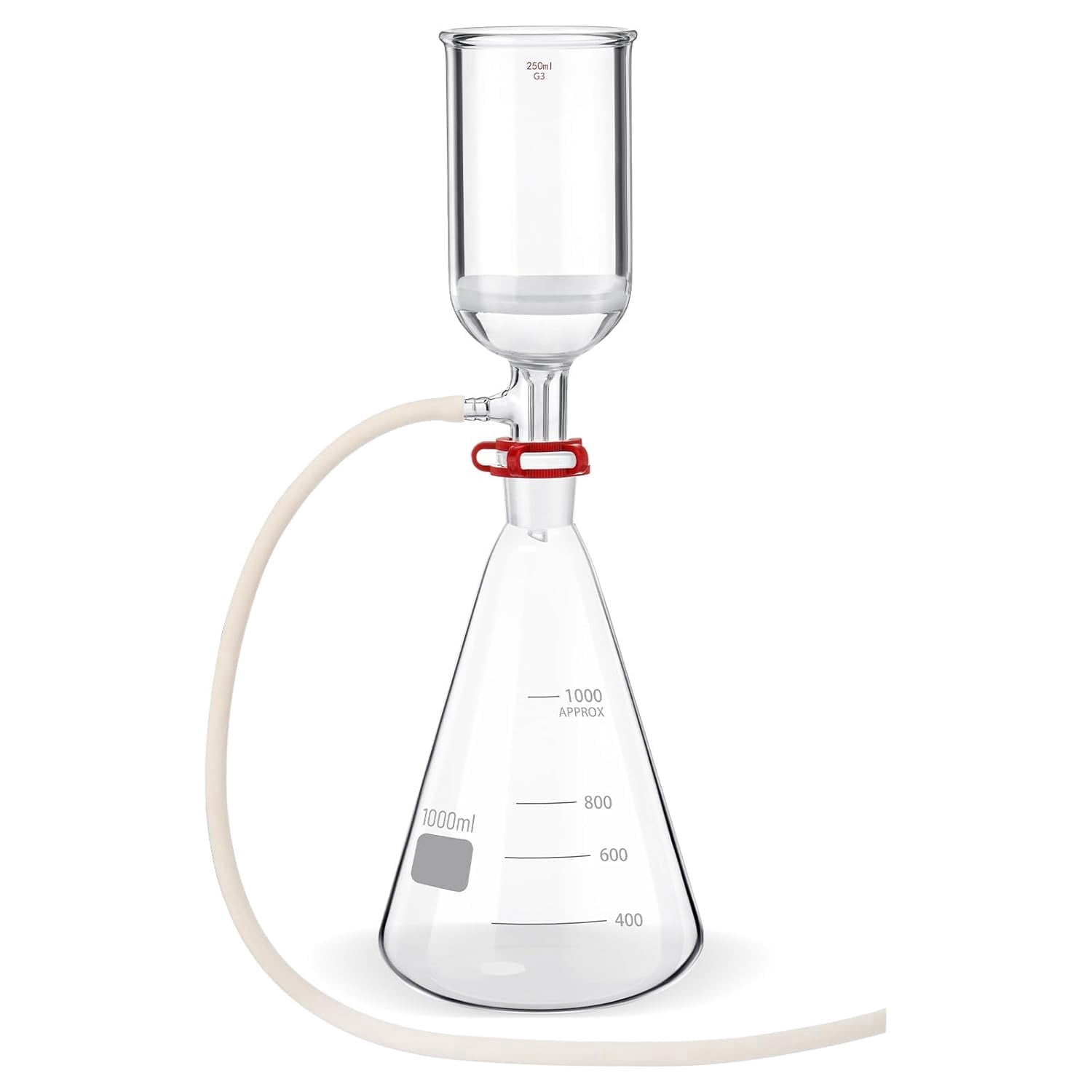 FOUR E's Scientific Funnel Filtering Kit, 1000ml Filter Bottle and ...