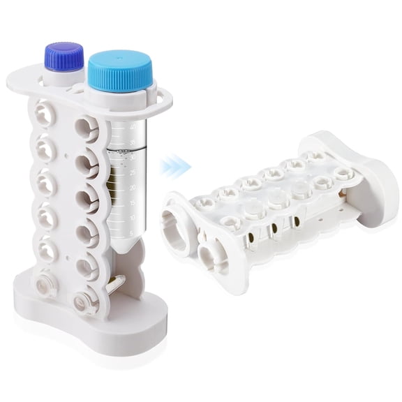 FOUR E's Scientific Magnetic Bead Rack Separator for DNA/RNA, Magnetic Separation Rack for Biological Sample Purification, Holds 14 Wells of 1.5ml*12+15ml*1+50ml*1