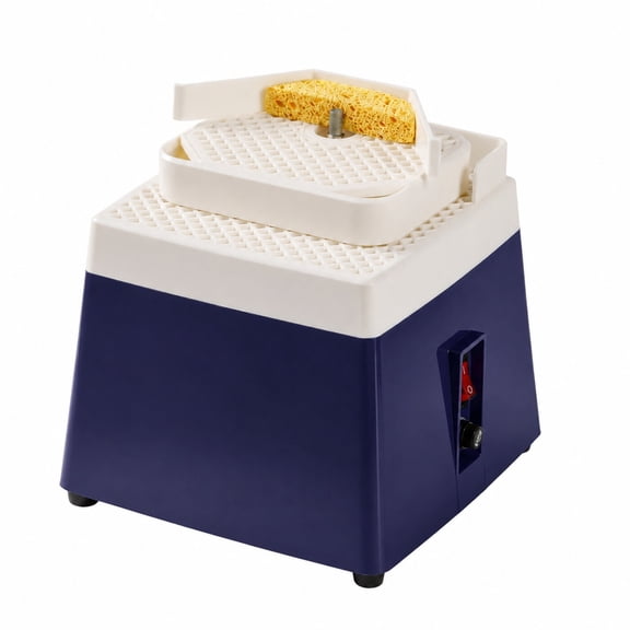 FOUR E's Scientific Stained Glass Grinder,  4200 RPM Mini Glass Grinder Machine with 2-Level Grinding Table, 5/8" & 1/8" Grinder Bits
