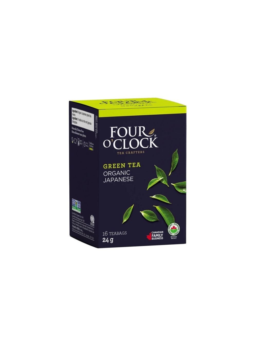 FOUR O' CLOCK Green Tea Japanese Fair Trade Organic 96 ea