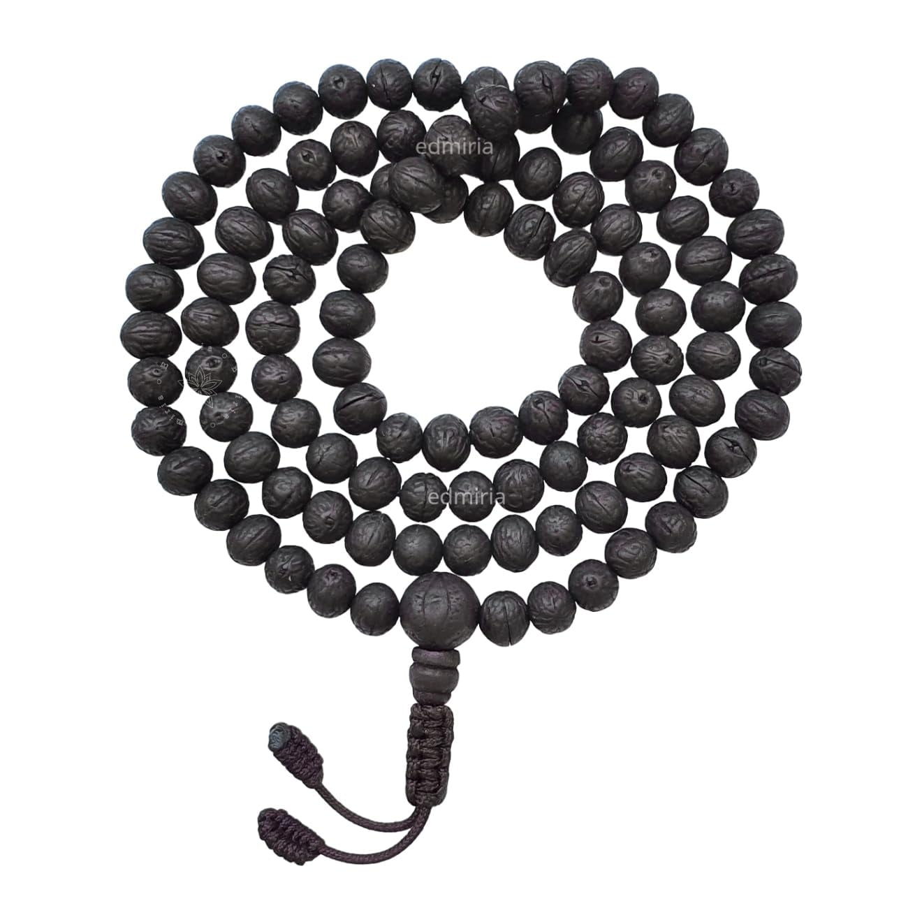 Zen Dear Natural Oud Agarwood Buddhist Prayer Beads | Vietnam Wood Mala Necklace Or Bracelet, 20mm Beads, Unisex Jewelry