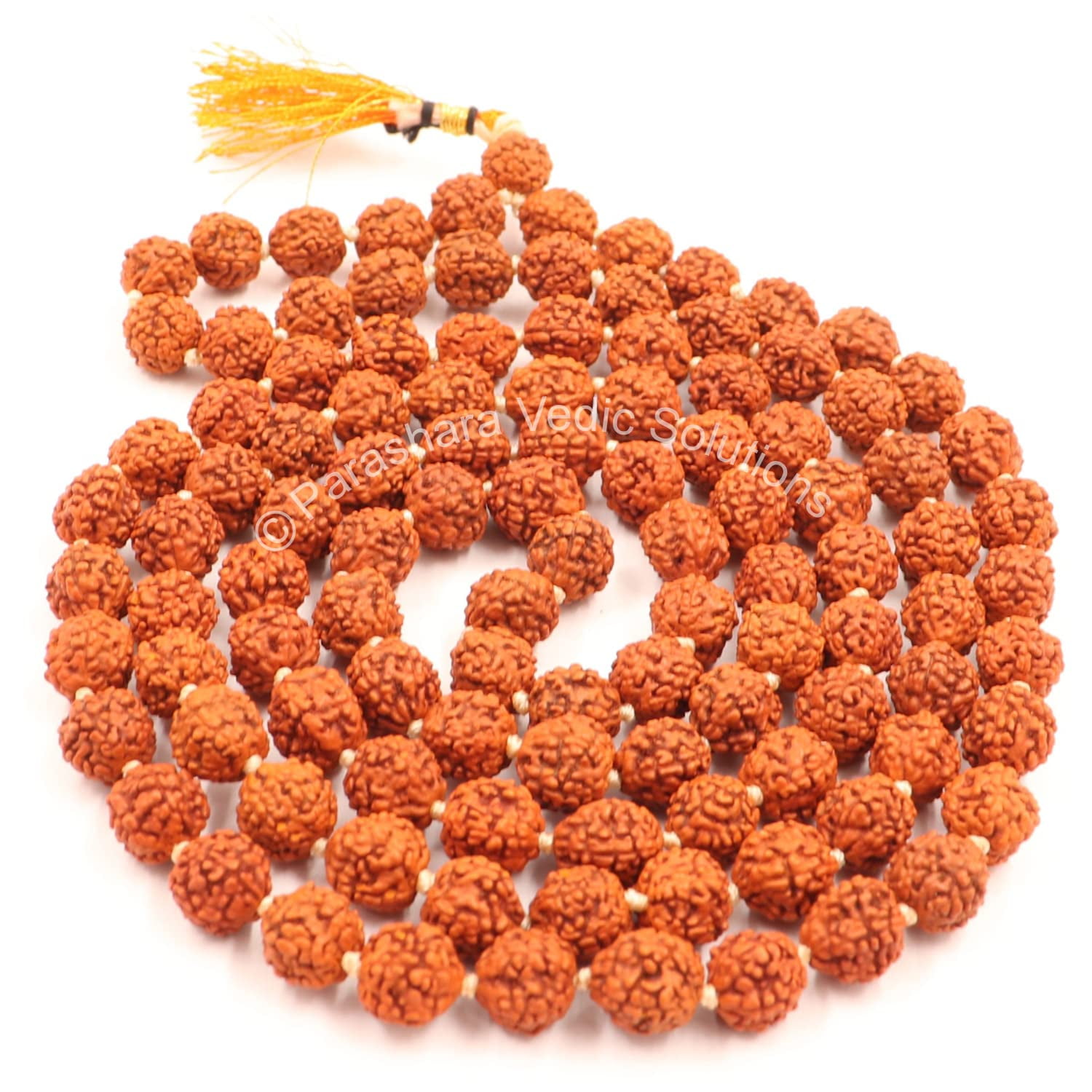 Original 5 Mukhi Rudraksha Mala - 108 Beads Rosary With Certificate For Meditation & Wearing