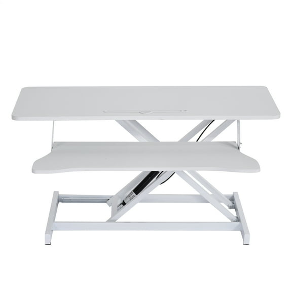 FOVOLAT Adjustable Risers for Desk Height Adjustable Desk Top Standing Computer Desk with Keyboard Tray Laptop Workstation for Home Office School delightful