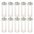 thumbnail image 1 of FOVOLAT Flower Stands for Wedding 10 Pieces Gold Wedding Floral Stand 31.5in Metal Flower Floor Vase Wedding Table Decor for Weddings Event benefit, 1 of 9