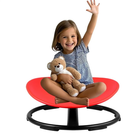 FOVOLAT Swivel Chair for Kids Carousel Spin Sensory Toy Chair Physical Equipment Kids Balance Toys Wobble Seat for Boys Girls Children Gift