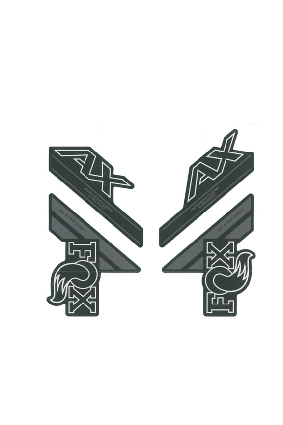 Fork 32 Decal Kit: SC AX P-SE Grey Logo Matte Black 2018
