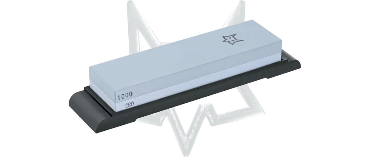 FOX KNIVES 280 & 1000 Grain Japanese Hone Stone HH-13 Knife and Tool Sharpener