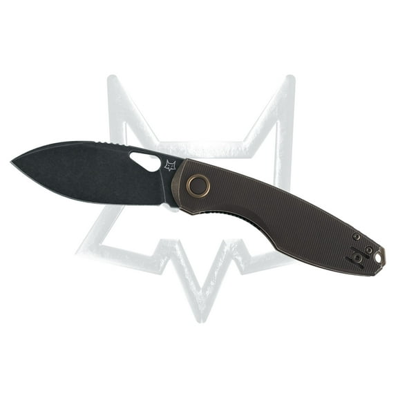 FOX KNIVES Chilin 530 TiDSW Liner Lock Black Titanium Bohler M398 Stainless Pocket Knife