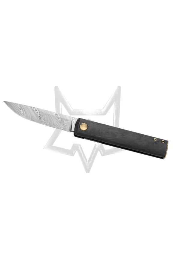 KNIVES Chnops FX-543DCF Damasteel Bronzed Titanium Carbon Fiber Pocket Knife