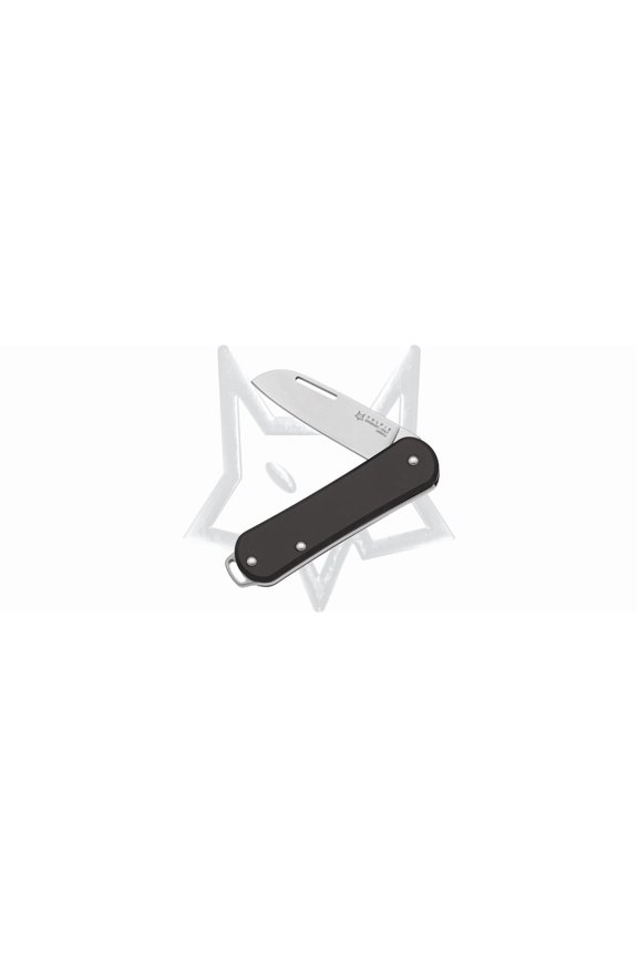 Knives Vulpis VP108BK Slipjoint Black Aluminum N690Co Stainless Pocket Knife