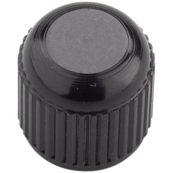 FOX Rear Shock Air Valve Cap, Alloy, Black, Qty 50