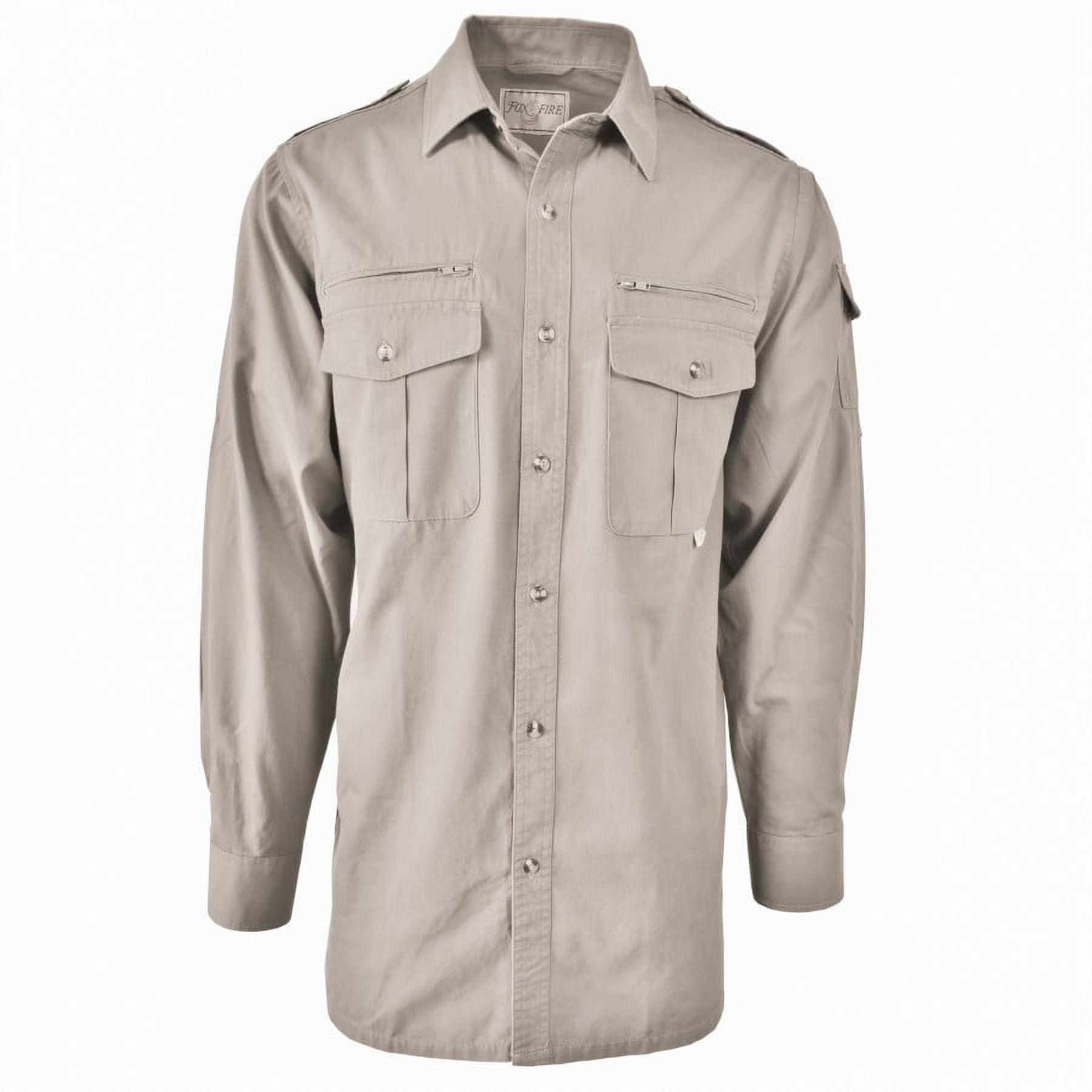 FOXFIRE Passport Shirt Long Sleeve, Color: Stone, Size: XXL (PSCST-XXL ...