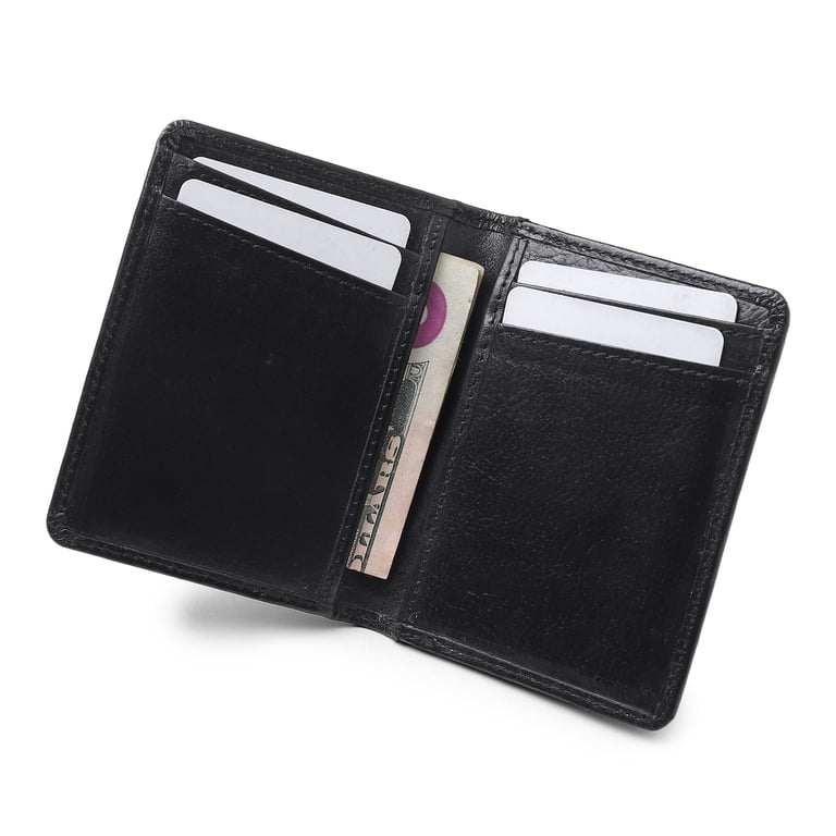 FOXHACKLE Slim Front Pocket Leather Card Holder | RFID Blocking