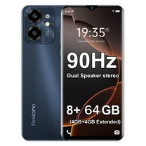 FOXIONO H22 Unlocked Smartphone, Android 14, 8GB RAM 64GB Storage, Dual SIM, Fast Processor, 4000mAh Battery – Affordable & Reliable,Black