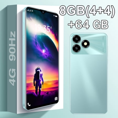 FOXIONO H88 Budget-Friendly Unlocked Smartphone, Android 14, 8GB RAM + 64GB ROM, Dual SIM, Fast Processor, 4000mAh Battery (Green)