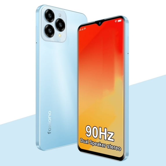 FOXIONO H91 Unlocked Smartphone | Android 14 | 8GB RAM + 64GB Storage | Dual SIM | Fast Performance & Long-Lasting 4000mAh Battery | Affordable & Reliable – Blue