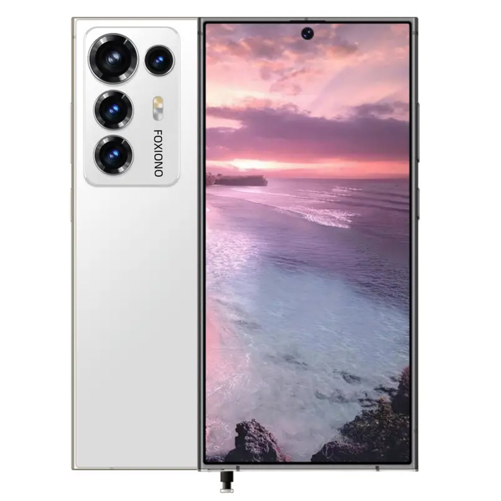 FOXIONO S28U Unlocked Smartphone, 8GB+64GB, 6.56" HD+ 90Hz Screen, 4000mAh Battery, 13MP+5MP,Android 9.0 Dual SIM 4G Mobile Phone (White)