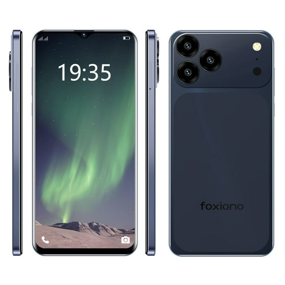 FOXIONO X28 Unlocked Smartphone,8GB+64GB,6.56"HD+90Hz Screen,4000mAh Battery, 13MP+5MP,Android 9.0 Dual SIM 4G Mobile Phone(Black)