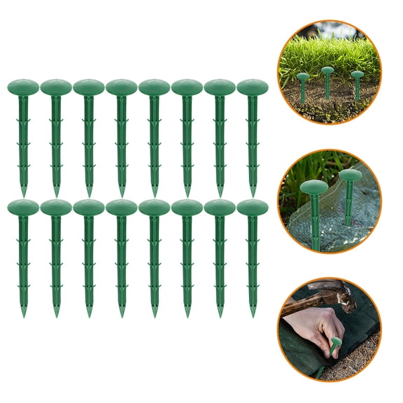 FOXNOVO Outdoor Plastic Stakes Tough and Bending Resistant for Garden Use 150Pcs