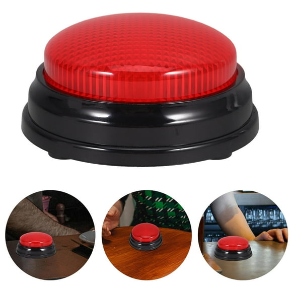 FOXNOVO Red Game Button with Sound and Light for Party Decoration and Pranks