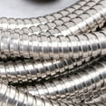thumbnail image 1 of Watering Hose with Sturdy Stainless Steel Outer Layer Silver Garden Hose for Yard Cleaning, 1 of 8