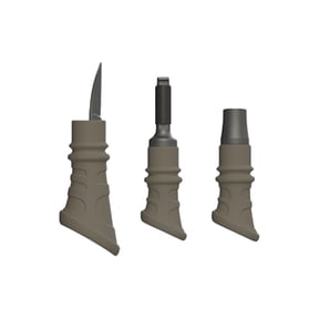 FOXPRO Fur Pack Predator Hand Calls, 3 Pack with Closed, Bite, and Open Reed Designs, Weather-Resistant (FURPK)