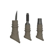 FOXPRO Fur Pack Predator Hand Calls, 3 Pack with Closed, Bite, and Open Reed Designs, Weather-Resistant FURPK