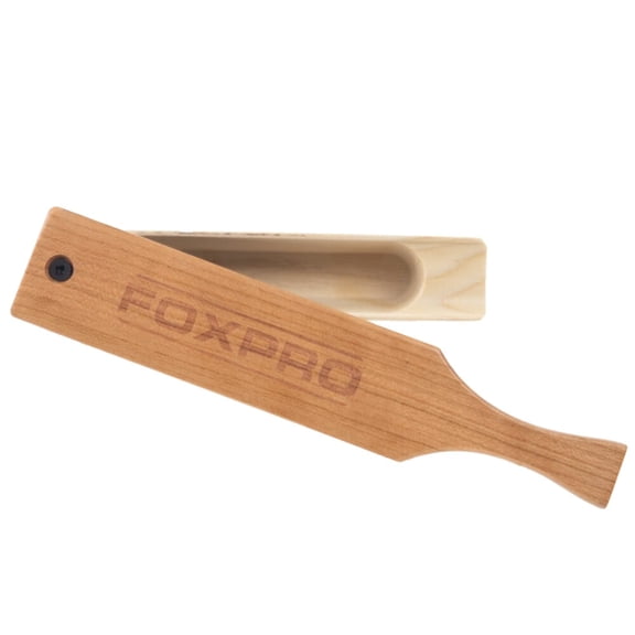 FOXPRO Waterproof Poplar Box Call, American Cherry Paddle, Durable Turkey Hunting Call, Made in USA (POPWBOX)
