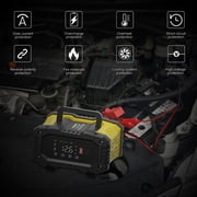 FOXSUR 10A Fully Automatic Battery Charger 12V/24V, Portable Trickle Charger Maintainer for Car, Motorcycle, SUV, Boat, Lead Acid Batteries