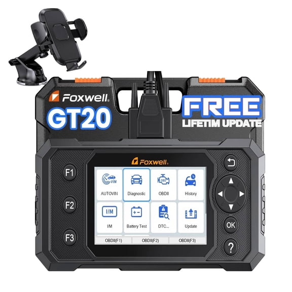 FOXWELL 4 System Car Diagnostic Tool OBD2 Scanner& Car Phone Holder Kits