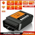 FOXWELL FW601 OBD2 Scanner Code Reader Auto Diagnostic Tool, Check