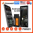 thumbnail image 1 of FOXWELL FW601 Universal OBD2 WIFI ELM327 V 1.5 Scanner for iPhone IOS Android Auto OBDII Scan Tool, 1 of 11