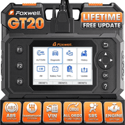 FOXWELL GT20 OBD2 Scanner Car Diagnostic Tool ABS SRS Transmission Check Engine Code Reader, AutoVin, Live Data, Lifetime Free Update
