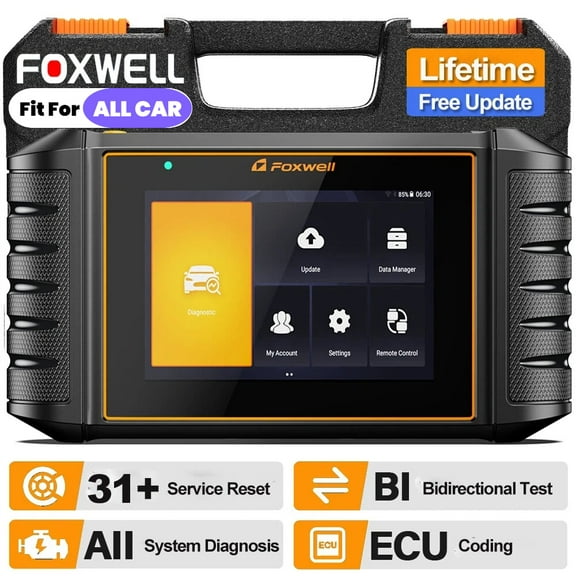 FOXWELL GT30 Bidirectional OBD2 Scanner, Automotive Diagnostic Scan Tool, Full System Code Reader 35+ Service Reset  E-CU Coding Fit For All Cars