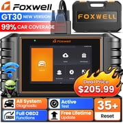 FOXWELL GT30 OBD2 Scanner Diagnostic Tool, Full System Bidirectional Diagnostic Scan Tool with 35+ Resets, ECU Co-ding, ABS/Oil Reset, Car Code Reader for 99% C