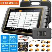 FOXWELL GT75 OBD2 Scanner 10" Bidirectional Diagnostic Scan Tool with 37+ Resets, Full System Diagnostic Key IMMO ECU Cod-ing