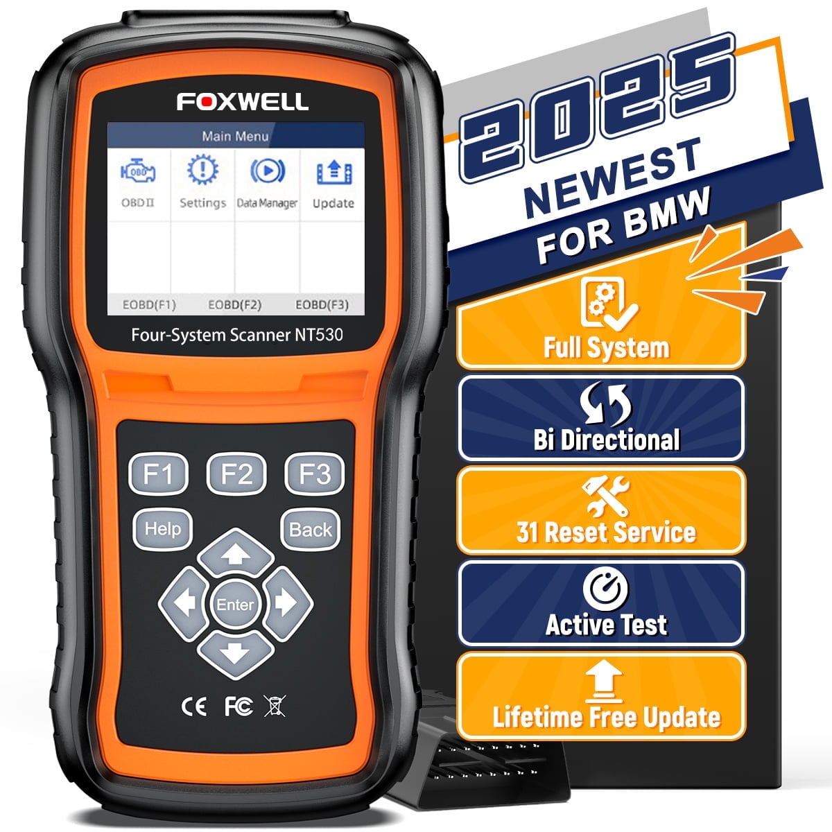 FOXWELL NT530 ポルシェマルチシステム OBD2 診断スキャナー 読み