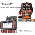 thumbnail image 1 of FOXWELL NT604 Diagnostic Scanner Tool with NT301 Plus OBD2 Scanner Battery Tester for Check Engine Light, 1 of 8