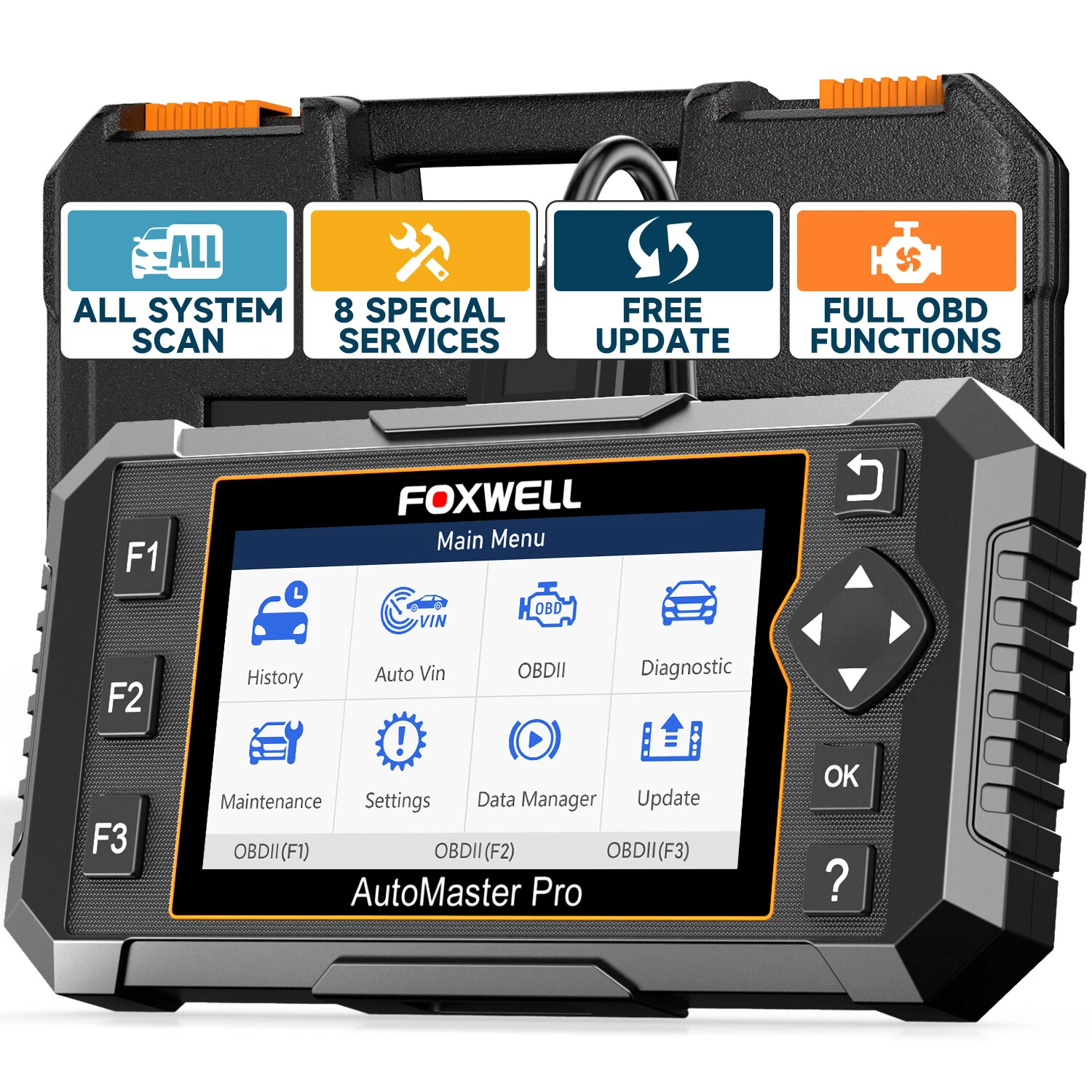 FOXWELL NT624 Elite Full System ABS SRS Transmission OBD2 Scanner