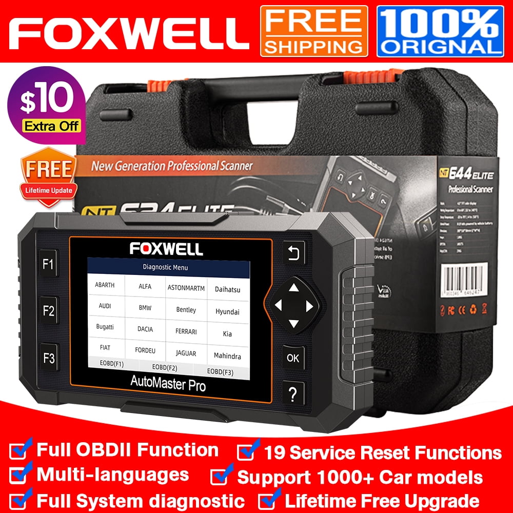 Foxwell NT644 Elite Car Full System Diagnostic Scanner OBD2 Code Reader