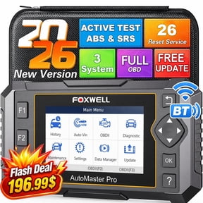 FOXWELL NT650 PRO OBD2 Scanner Car Diagnostic Bidirectional Diagnostic Scan Tool 25+ Maintenance Service OBDII Car Code Reader Automotive Analyzer Lifetime Free Update via Wi-Fi