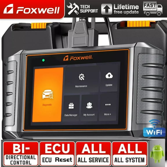 FOXWELL NT710 OBD2 Scanner Fit for Honda, Automotive Bidirectional Diagnostic Scan Tool, All System Scanner ECU Reset All Reset Functions Full OBD2 Modes Car Code Reader, 5.5 inch Touchscreen