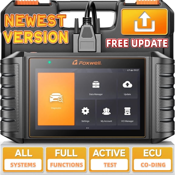 FOXWELL NT710 OBD2 Scanner Fit for Honda, Automotive Bidirectional Diagnostic Scan Tool, All System Scanner ECU Reset All Reset Functions Full OBD2 Modes Car Code Reader, 5.5 inch Touchscreen