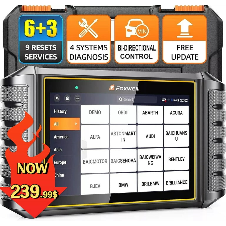 FOXWELL NT716 OBD2 Scanner Automotive ABS SRS Transmission Engine