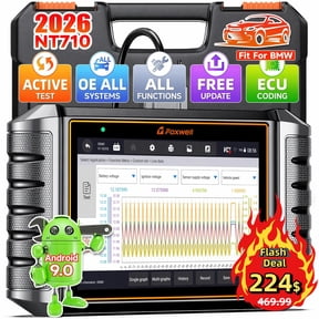 FOXWELL OBD2 Scanner Fits for BMW MINI ROLLS ROYCE Full System Bi-Directional Scan Tool Active Test 30+ Reset Code Reader Car Diagnostic Tool